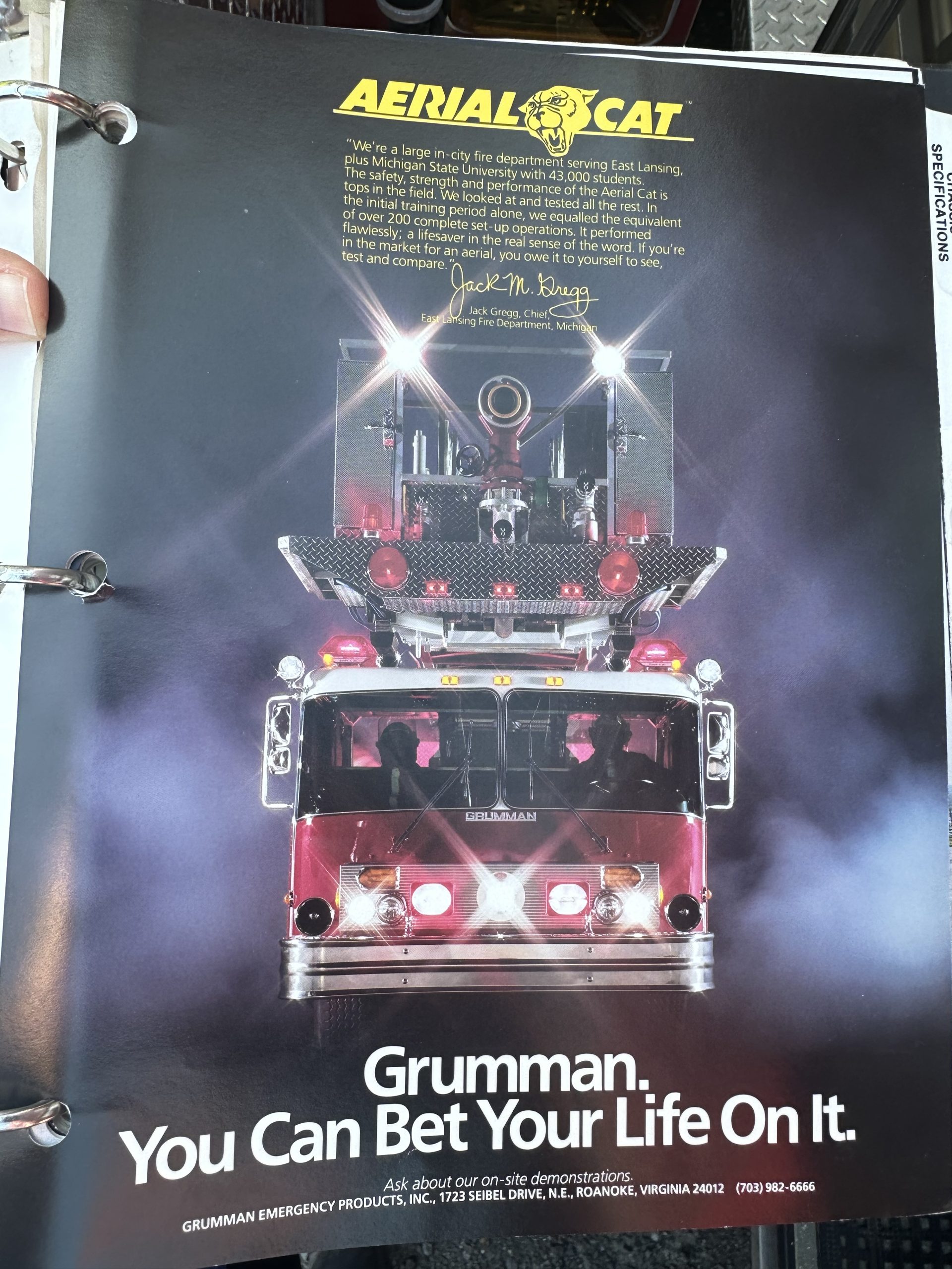 1989 Grummann 102’ Platform