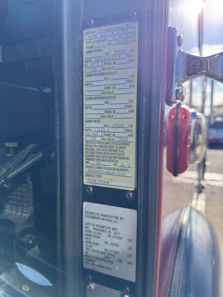 2017 Rosenbauer Commander