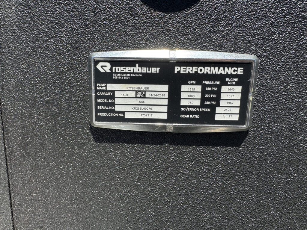 2017 Rosenbauer Commander Pumper