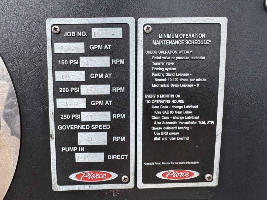 2007 Pierce Dash Pumper